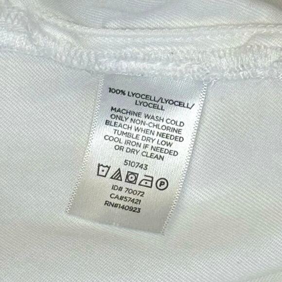 Lou Grey for LOFT Chambray Long Sleeve Button Up Shirt Women's M | White | EUC - Picture 7 of 12